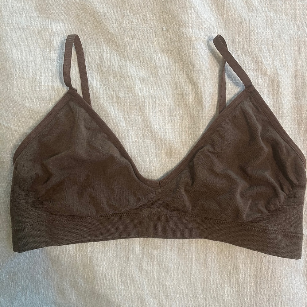 Boody Triangle Bralette Size Large, Clove